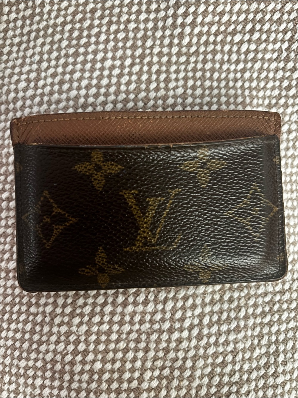Louis Vuitton Monogram Canvas Card & Key Holder in Brown